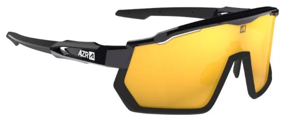 Lunettes AZR Pro Race RX Noir Verni  Écran Hydrophobe Or