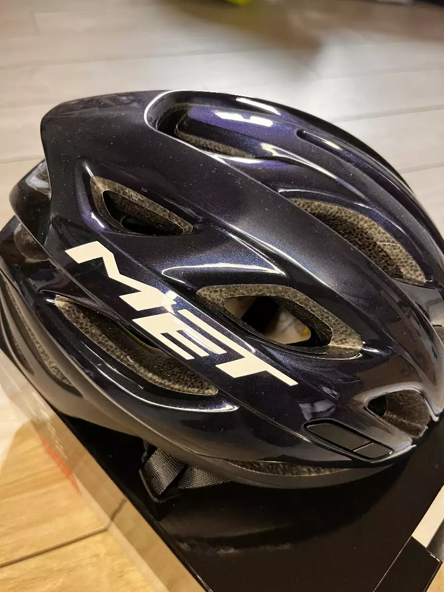 Casque Met Estro bleu foncé