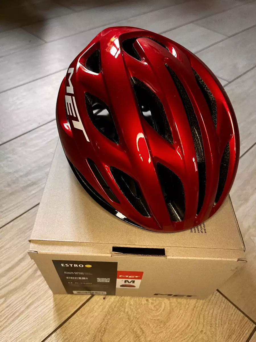 Casque Met Estro ROUGE